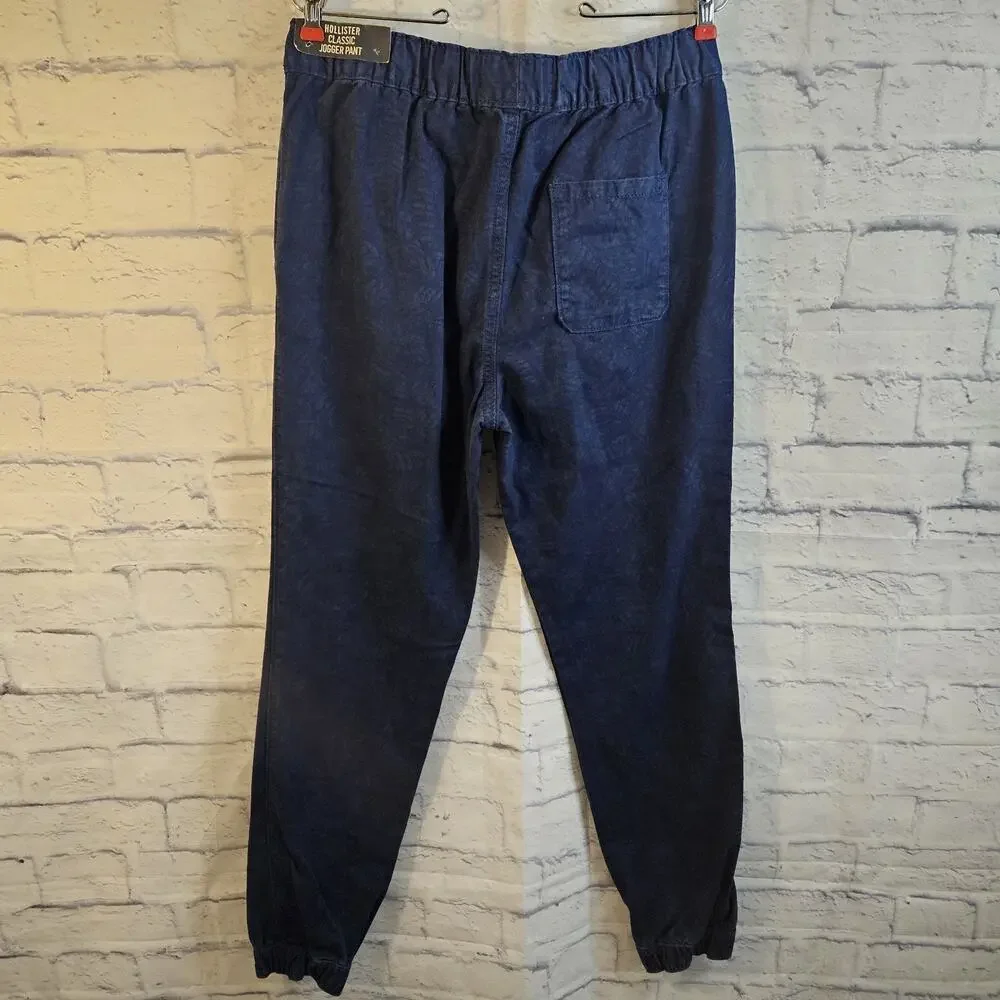 THE Original Vintage Hollister NWT Classic Blue Khaki HTF Jogger Jog Pant M